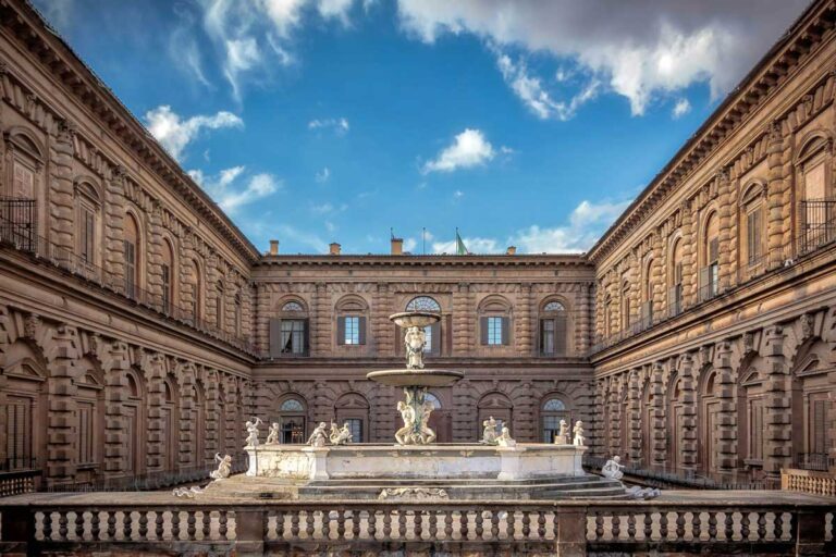 The Pitti Palace in Florence, Italy.