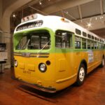 The Rosa Parks Bus at the Henry Ford in Dearborn, Michigan.