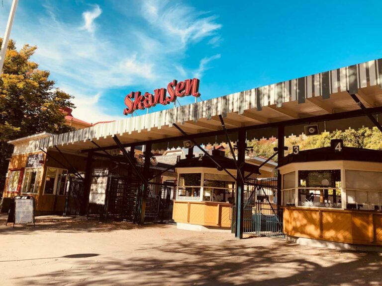 The Skansen open-air museum in Stockholm, Sweden.