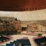 Temppeliaukio Church in Helsinki, Finland.