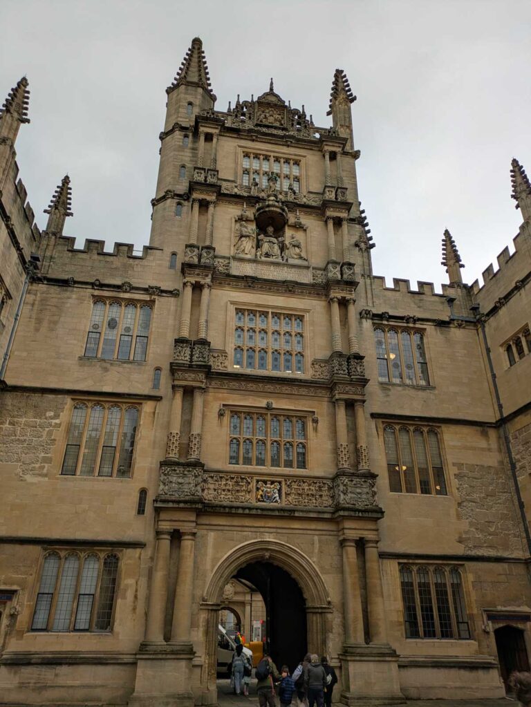 The Tower of the Five Orders in Oxford, South-East England.