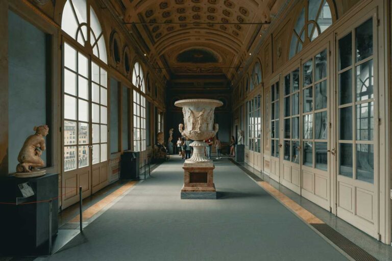 The Uffizi Gallery in Florence, Italy.