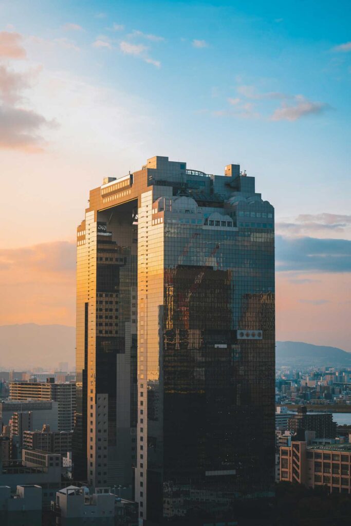 The Umeda Sky Building in Osaka, Japan.