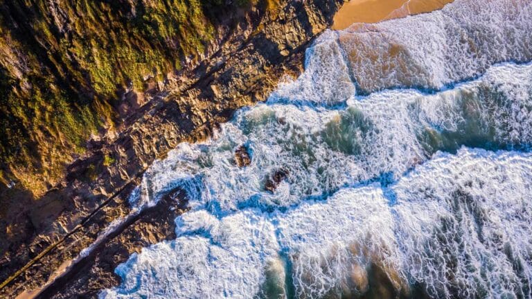 Burgess Beach in Forster, New South Wales, Australia.