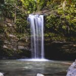 A waterfall in El Yunque rainforest, Puerto Rico.