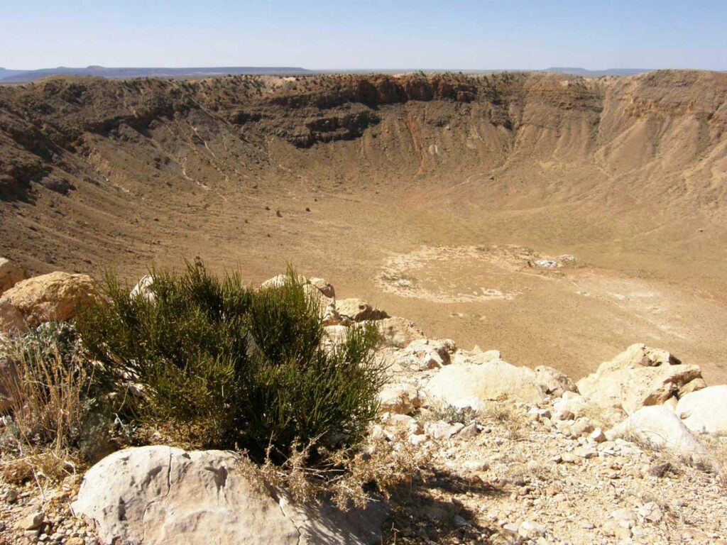 Meteor Crater near Winslow, Arizona.