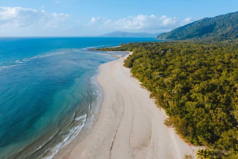 Myall Beach in Cape Tribulation, Queensland.