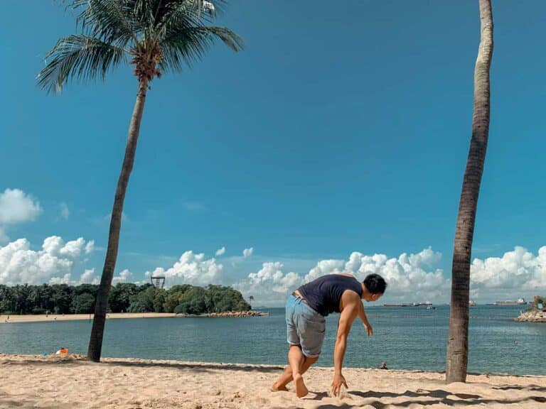 Palawan Beach on Sentosa Island, Singapore.
