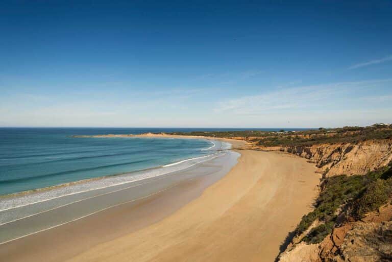 Anglesea Beach on the Great Ocean Road in Victoria.