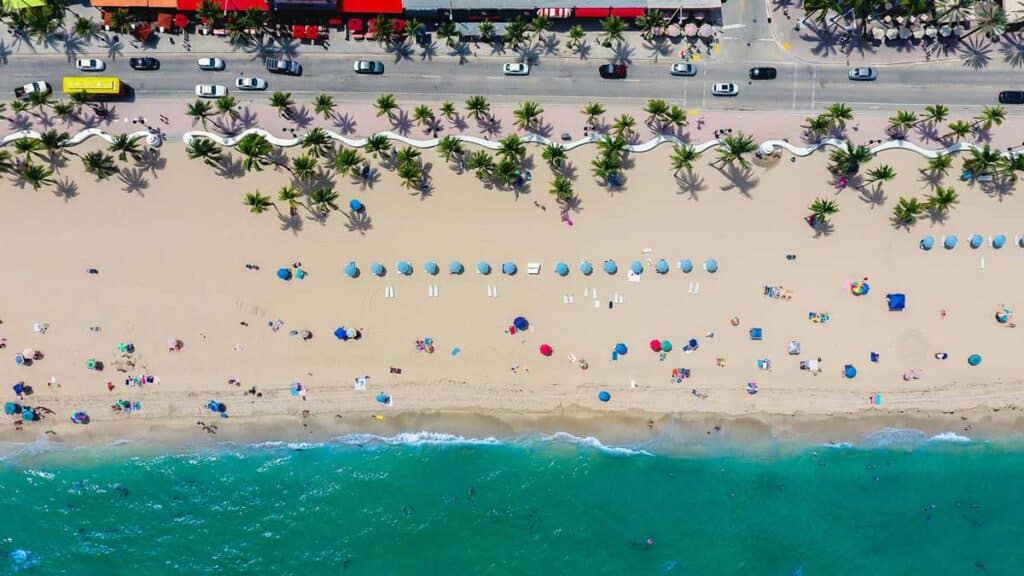 Fort Lauderdale Beach in Fort Lauderdale, Florida.