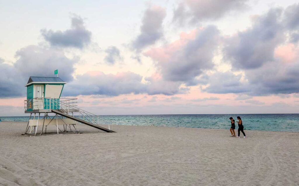 Haulover Beach in Miami, Florida.