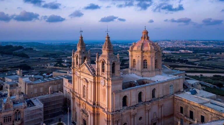 St Paul's Cathedral in Mdina, Malta.