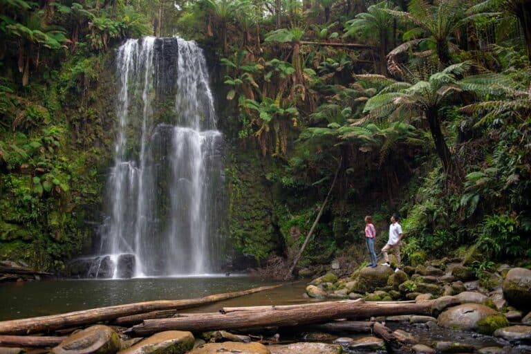 Beauchamp Falls off the Great Ocean Road in Victoria, Australia.