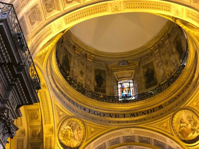 Inside Buenos Aires Metropolitan Cathedral.