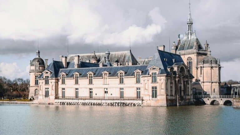 The Chateau de Chantilly near Paris, France.