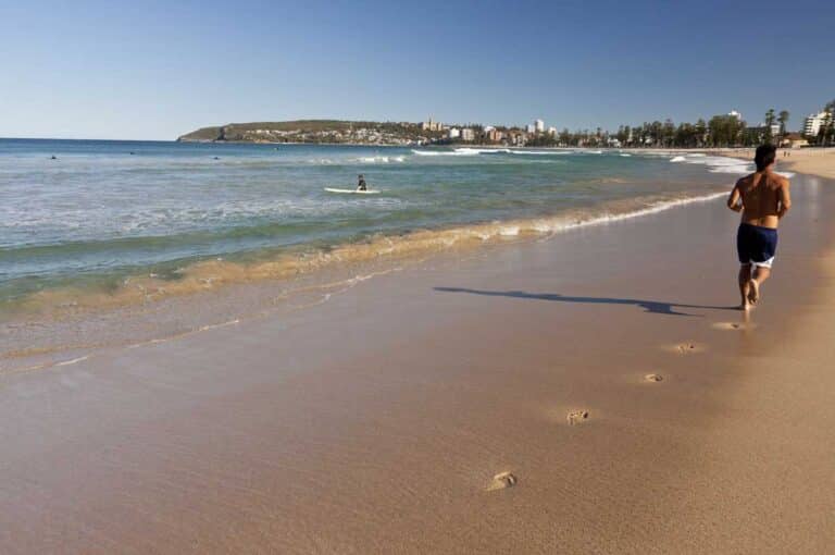 Queenscliff Beach in Sydney, New South Wales.