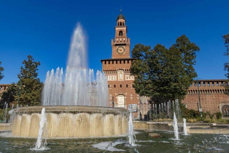Sforza Castle in Milan, Italy.