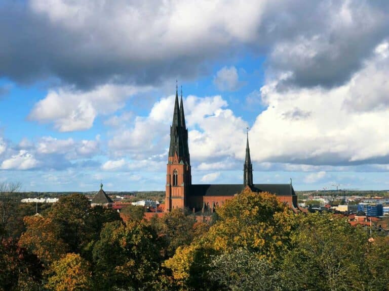Uppsala Cathedral in Sweden.