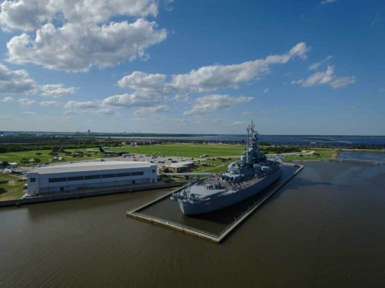 The USS Alabama in Mobile, Alabama.