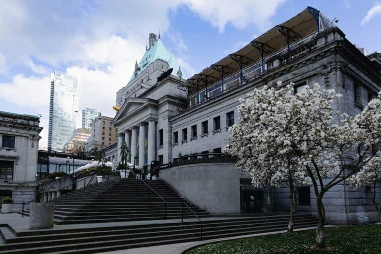 The Vancouver Art Gallery in Vancouver, Canada.