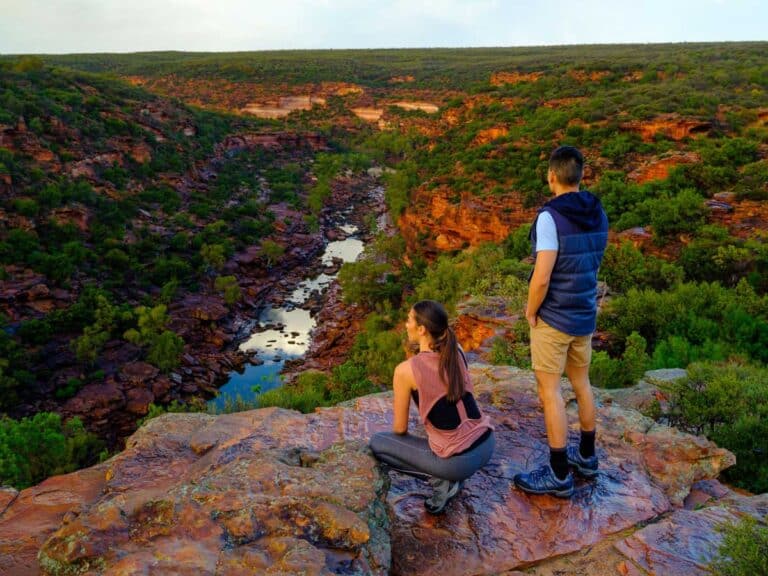 The Z Bend Lookout in Kalbarri National Park, Western Australia.
