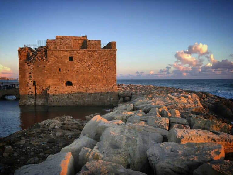Paphos Castle in Paphos, Cyprus.